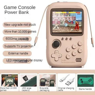 Mini Retro Game Power Bank with over 10000 Games