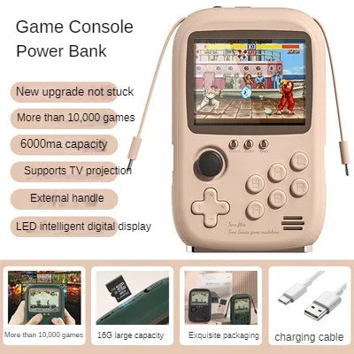 Mini Retro Game Power Bank with over 10000 Games