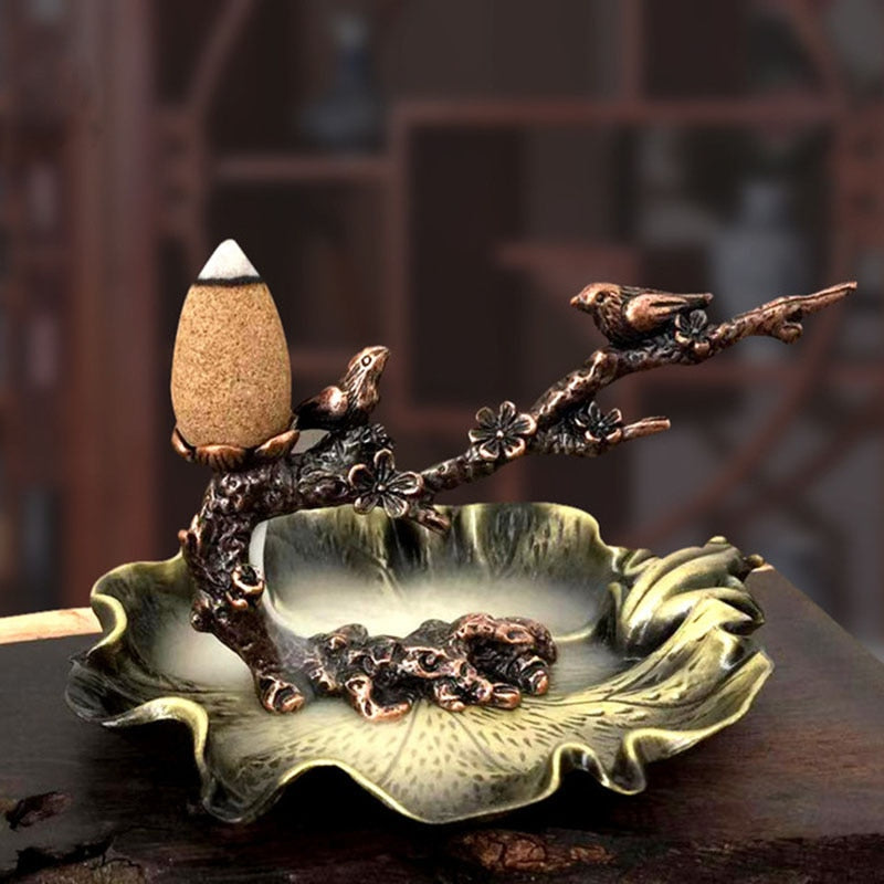 Backflow Incense Holder: Lotus Burner Cones with a Creative Twist