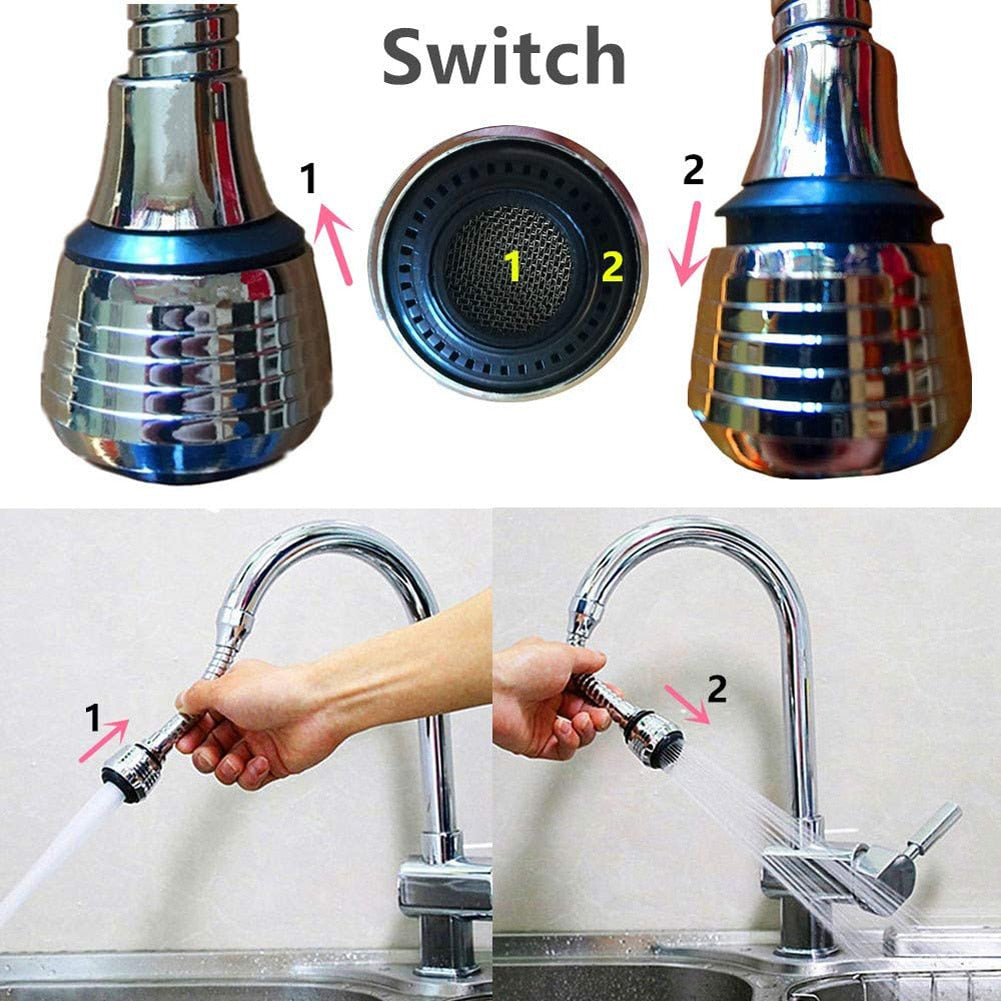 Universal High Pressure Faucet Extender with 360-Degree Rotatable Design