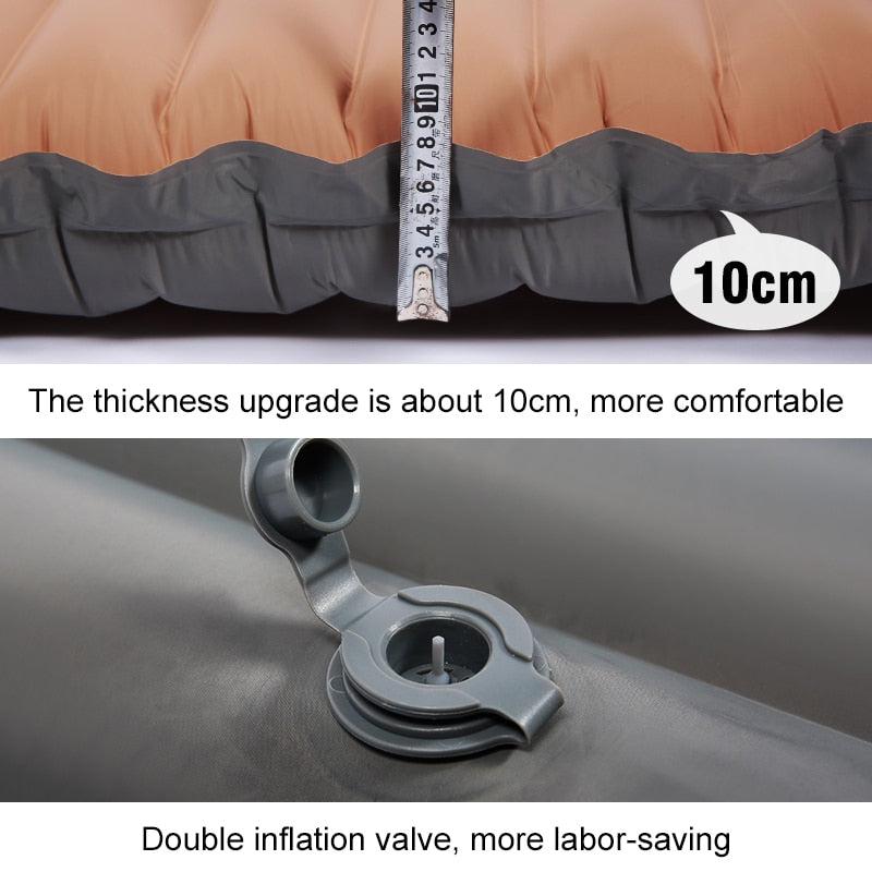 Self-Inflating Air Mattress: Ultralight Sleeping Pad with Inflatable Bed Design for Camping, Beach, Picnics, and Tents