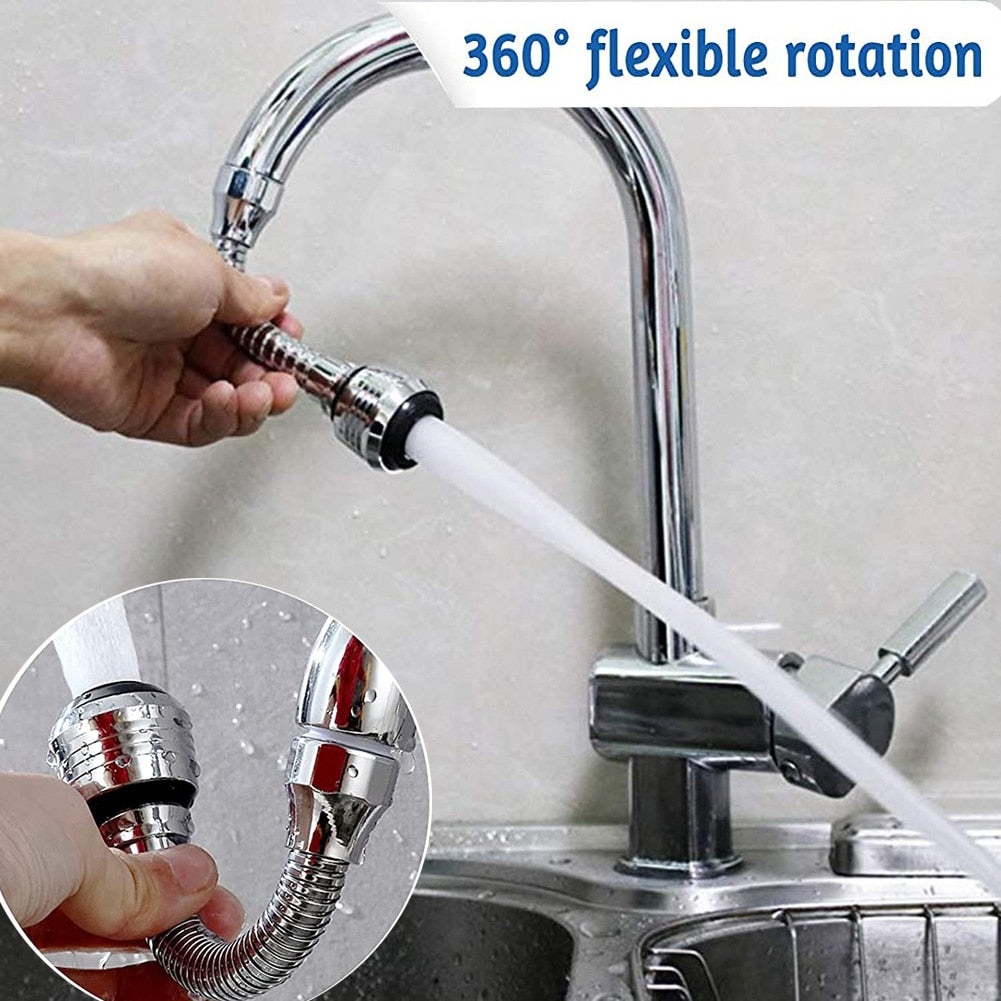 Universal High Pressure Faucet Extender with 360-Degree Rotatable Design