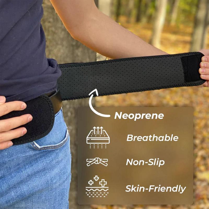 Adjustable Sacroiliac Hip Support Belt: 109cm/140cm Length, Non-Slip Pelvic Support, Breathable Tailbone Protection